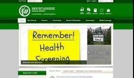 
							         Mountainside School District / Homepage								  
							    