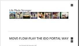 
							         Move-Flow-Play the Ido Portal Way								  
							    
