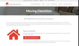 
							         Move-in/Move-out Checklist - Westrom Group Property Management								  
							    