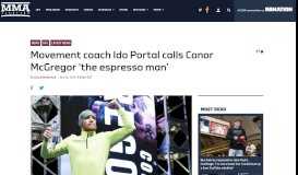 
							         Movement coach Ido Portal calls Conor McGregor 'the espresso man ...								  
							    