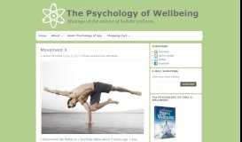 
							         Movement X - The Psychology of Wellbeing								  
							    