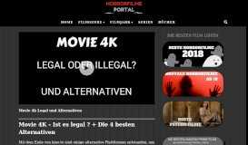 
							         Movie 4K ( Ist es legal? ) - HORRORFILME PORTAL								  
							    