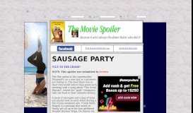 
							         Movie Spoiler for the film - SAUSAGE PARTY								  
							    