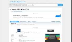 
							         moviesurf.io at Website Informer. stream.ms. Visit Moviesurf.								  
							    
