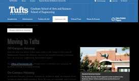 
							         Moving to Tufts | Tufts University - Graduate Programs								  
							    