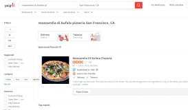 
							         Mozzarella Di Bufala Pizzeria West Portal, San Francisco, CA - Last ...								  
							    