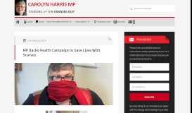 
							         MP Backs Health Campaign to Save Lives With Scarves								  
							    