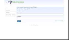 
							         MP Travel Client Portal Toggle Navigation MP Travel Home Itineraries ...								  
							    