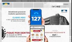 
							         MPE-TO - Portal do Ministério Público Estadual do Tocantins								  
							    