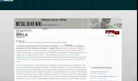 
							         MPLA | Metal Gear Wiki | FANDOM powered by Wikia								  
							    