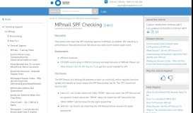 
							         MPmail SPF Checking | Manage Protect								  
							    