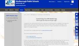 
							         MPS Mobile App - Marlborough Public Schools								  
							    