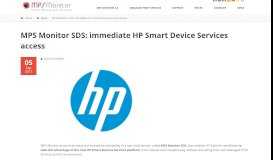 
							         MPS Monitor SDS: immediate HP Smart Device Services access ...								  
							    