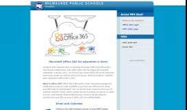 
							         MPS - Office 365 Staffs - Milwaukee Public Schools								  
							    