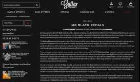 
							         Mr Black Pedals UK | Guitar FX-Direct								  
							    