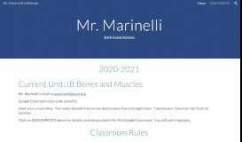 
							         Mr. Marinelli's Website								  
							    