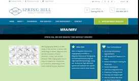 
							         MRA/MRV – Spring Hill MRI and Imaging								  
							    