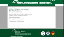 
							         MRHS Job Fair & Career Expo | Mainland Regional High School								  
							    