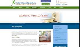 
							         MRI Diagnostics San Francisco | Magnetic Resonance Imaging ...								  
							    