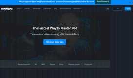
							         MRI Online: MSK, Neuro & Body MRI Courses for Radiologists								  
							    