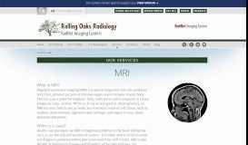 
							         MRI | Rolling Oaks Radiology - RadNet								  
							    