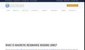 
							         MRI/MRA | Southern California | Centrelake Imaging & Oncology								  
							    