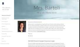 
							         Mrs. Bartoli 4th Grade - Google Sites								  
							    