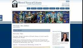 
							         Mrs. DeMere - Blessed Teresa of Calcutta Parish: 5th Grade								  
							    