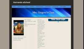 
							         Mrs. Gregory - Hernando eSchool								  
							    
