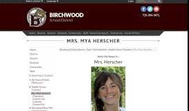 
							         Mrs. Mya Herscher - Birchwood School District								  
							    