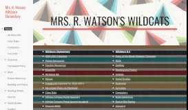 
							         Mrs. R. Watson Hillsboro Elementary - Google Sites								  
							    