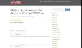 
							         Mrskin Premium login Full Accounts - xpassgf								  
							    