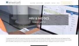 
							         MRV and IMO DCS - Hanseaticsoft								  
							    