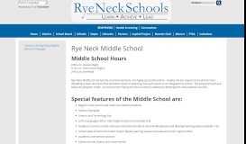 
							         MS About - Rye Neck School District Schools								  
							    