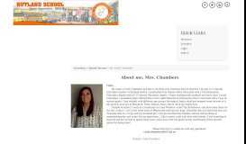 
							         Ms. Carly Chambers - Rutland School District 39-4								  
							    