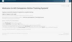 
							         MS Companies Training - Home								  
							    