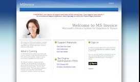
							         MS Invoice - Electronic Invoicing Tool at Microsoft								  
							    