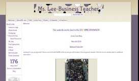 
							         Ms. Lee-Business - Google Sites								  
							    