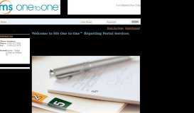 
							         MS One to One™ Reporting Portal								  
							    