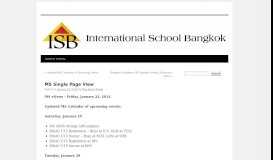 
							         MS Single Page View | ISB Parent Portal - Inside ISB								  
							    