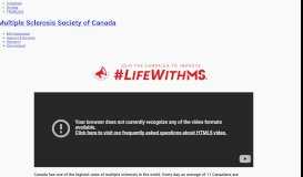 
							         MS Society of Canada - Advocacy								  
							    