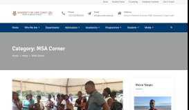 
							         MSA Corner – UCC,School of Medical Sciences								  
							    