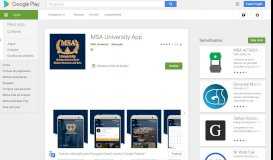 
							         MSA University App – Apps no Google Play								  
							    