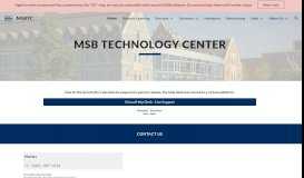 
							         MSB Technology Center - McDonough School of Business								  
							    