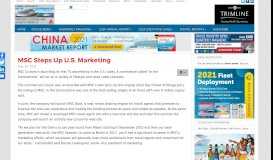 
							         MSC Steps Up U.S. Marketing - Cruise Industry News | Cruise News								  
							    