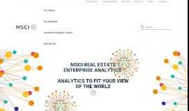 
							         MSCI Real Estate Enterprise Analytics - MSCI								  
							    