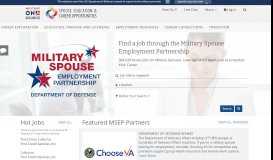 
							         MSEP Job Search - MySECO - Military OneSource								  
							    