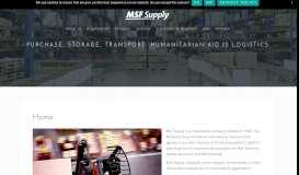 
							         MSF Supply: Home								  
							    