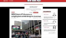 
							         MSG lays off dozens of employees amid drop in revenue								  
							    