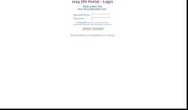 
							         msg life Portal - Login								  
							    